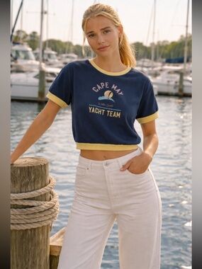 Anthropologie NWT Daily Practice by Anthropologie Shrunken Vintage Tee size XS.